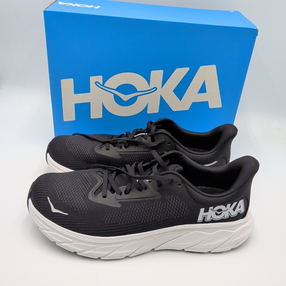 Hoka Arahi 7 Men's Sizes 12.5 D Black‎ & White NEW 1147850-BWHT